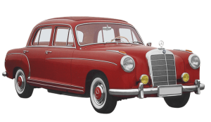 mercedes-benz-oldtimer-rot